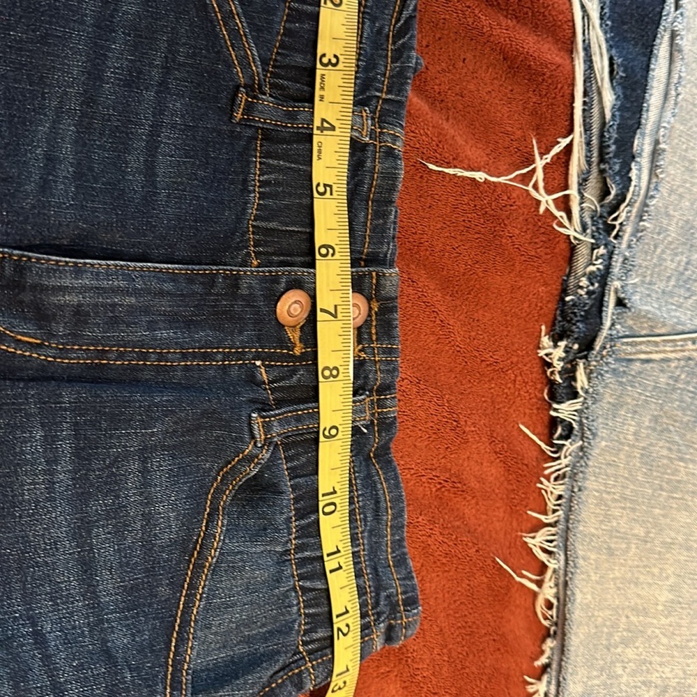 Jean skirts size 4 white washed and dark denim - dark can fit xs- we can fit 4-6 - Picture 6 of 7